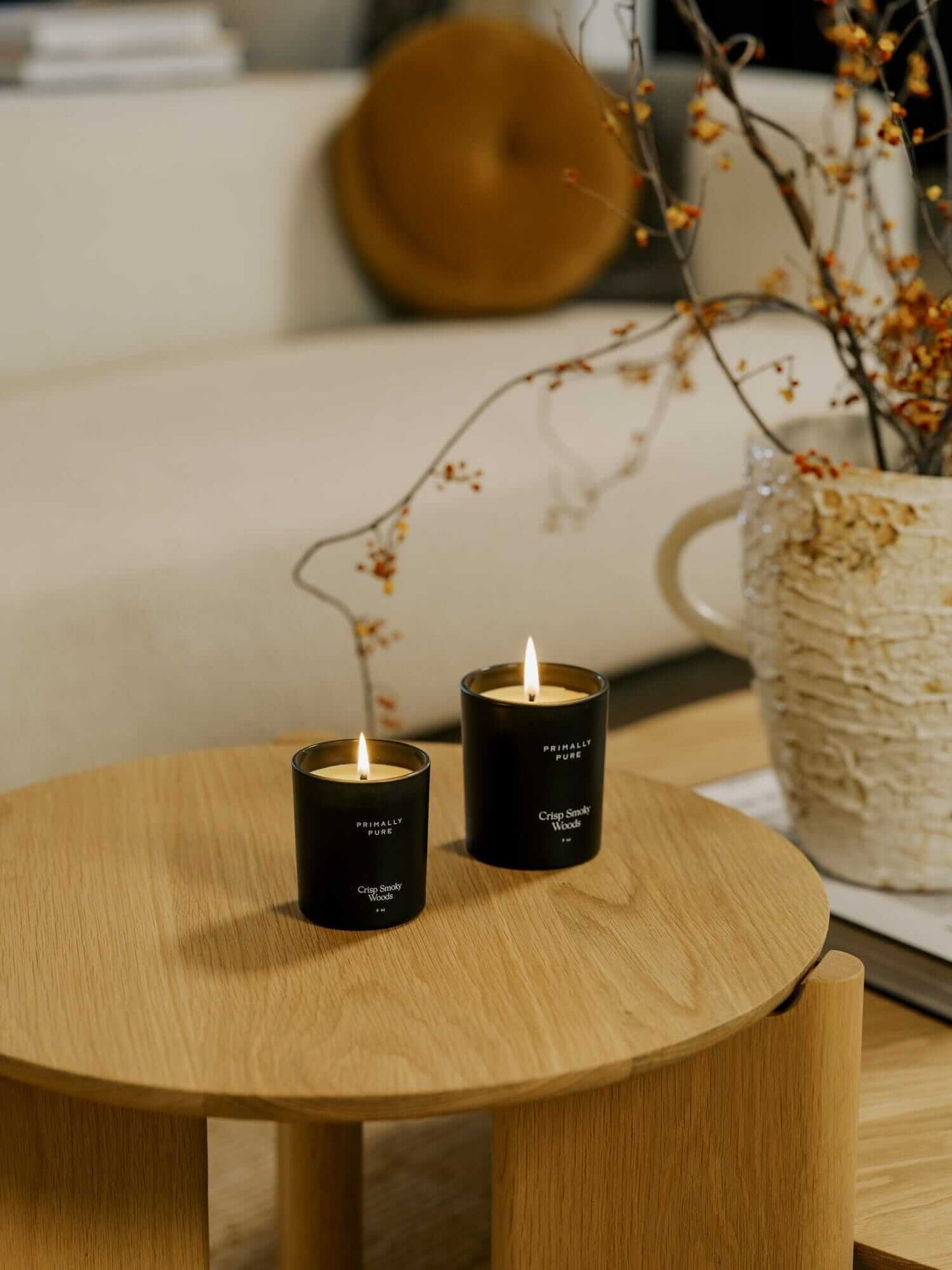 Crisp Smoky Woods Candle (Standard)