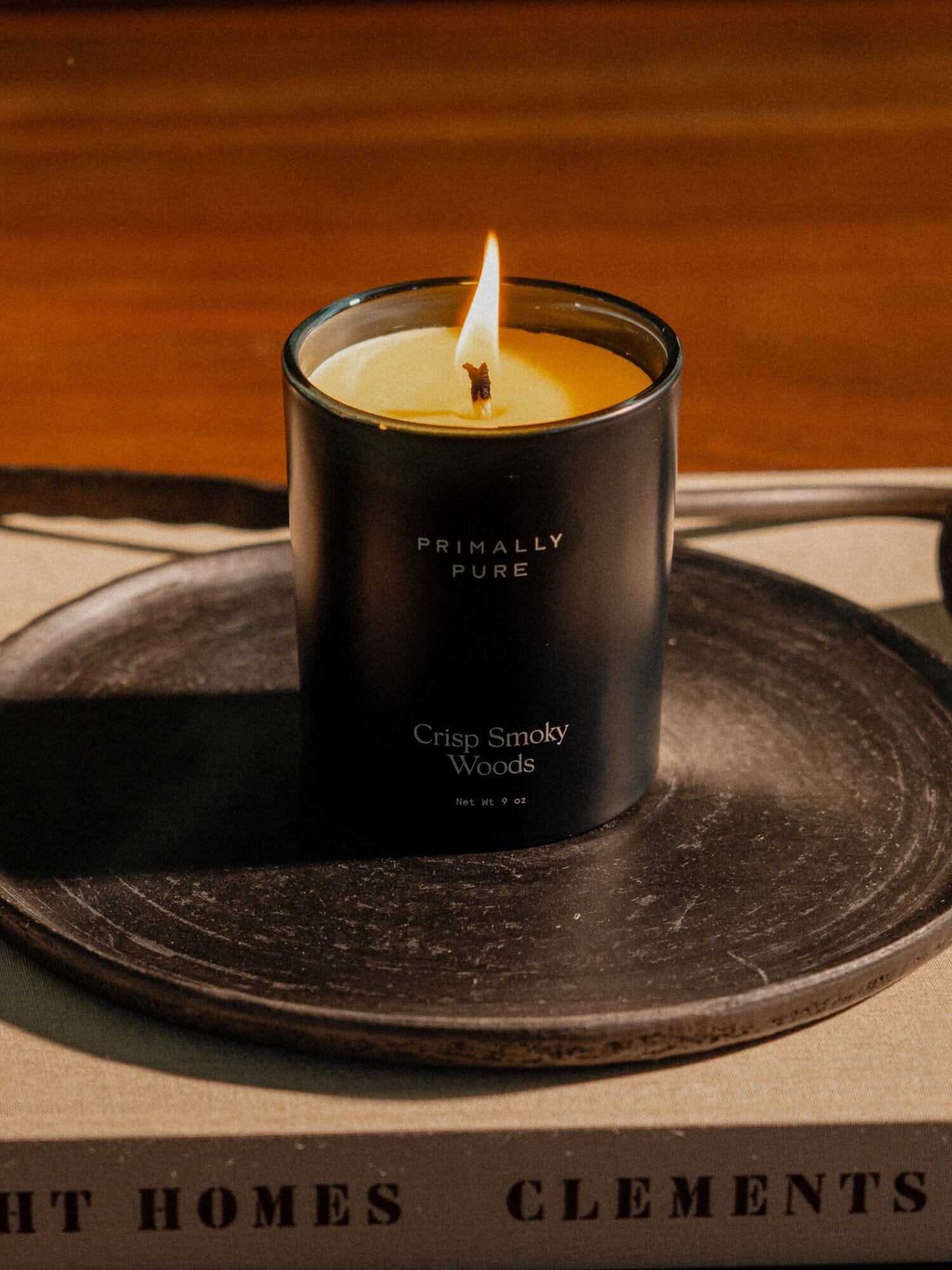 Crisp Smoky Woods Candle