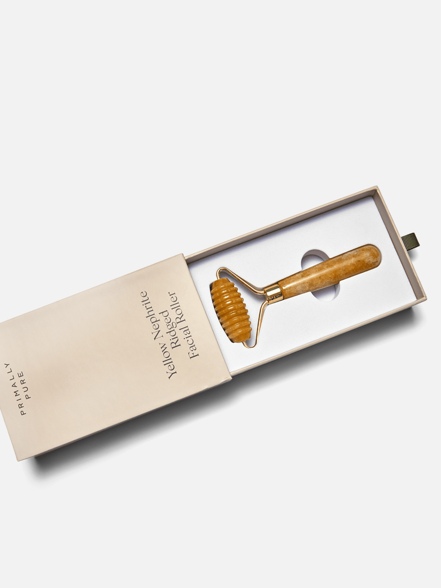 Yellow Nephrite Ridged Roller